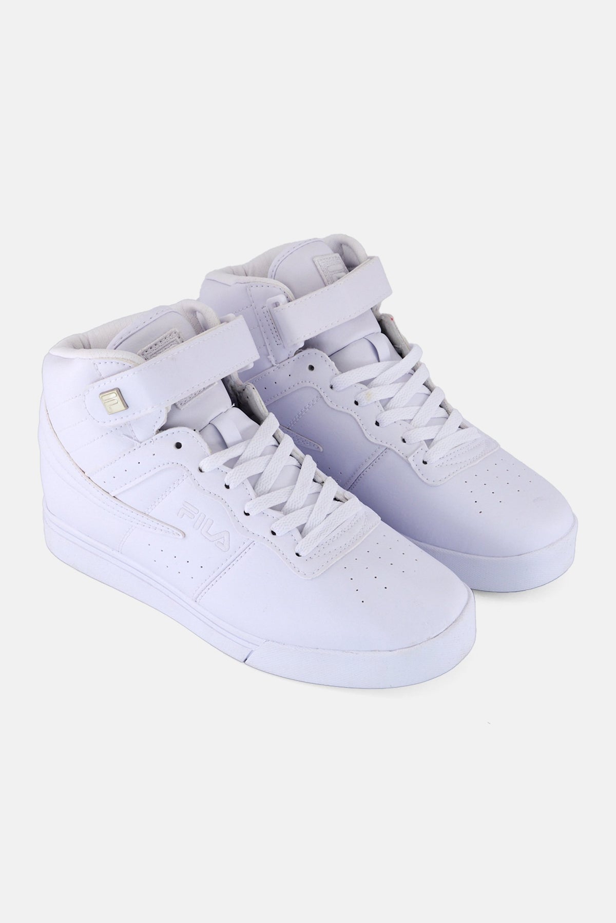 HOT Fila Vulc 13 All White Fila High Tops FILA Men Vulc 13