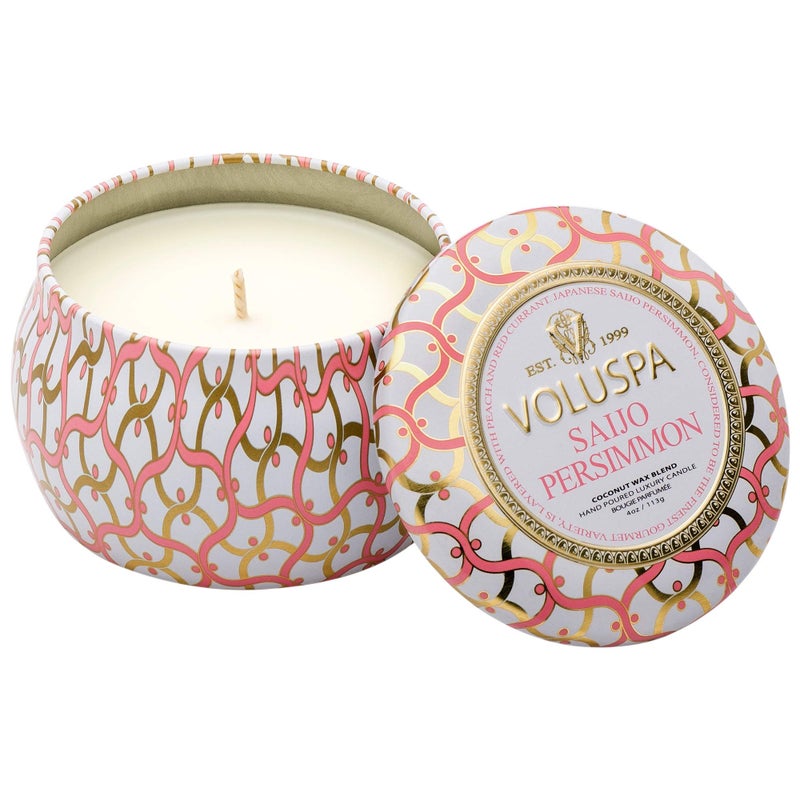Voluspa Saijo Persimmon Petite Tin Candle 4 Ounces