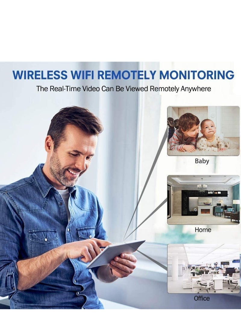 ELTRAZONE - Mini Hidden Camera WiFi Small Wireless Video Camera Full HD 1080P Night Vision Motion Sensor Support SD Card for iPhone Android Video Detection Security Nanny Surveillance Cam (Black) - Image 1