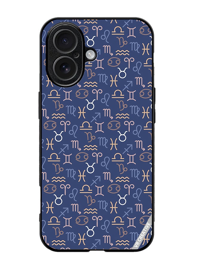 Protective Case Cover For Apple iPhone 17 Pattern Zodiac Signs Design Multicolour
