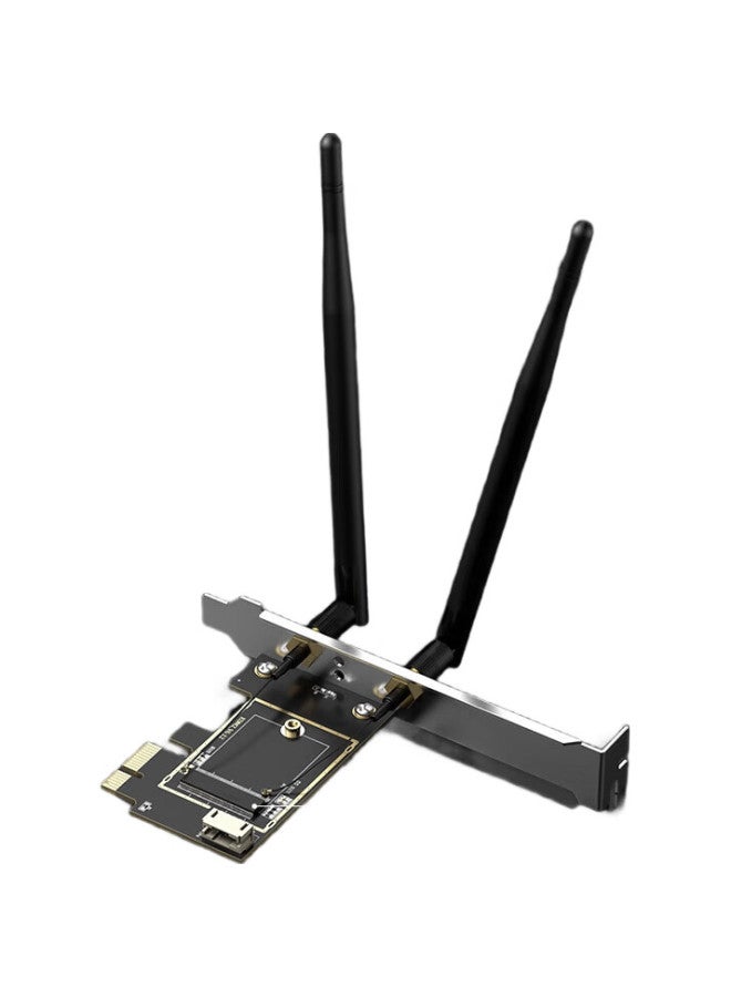 Edup Ngff M.2 To Pci-E Desktop Adapter Card/Wireless Network Card, Intel 9260 Ax200 Bare Board, With Ac Antenna Ep-9625 - Image 2