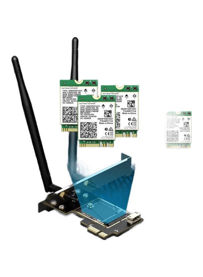 Edup Ngff M.2 To Pci-E Desktop Adapter Card/Wireless Network Card, Intel 9260 Ax200 Bare Board, With Ac Antenna Ep-9625 - Image 1