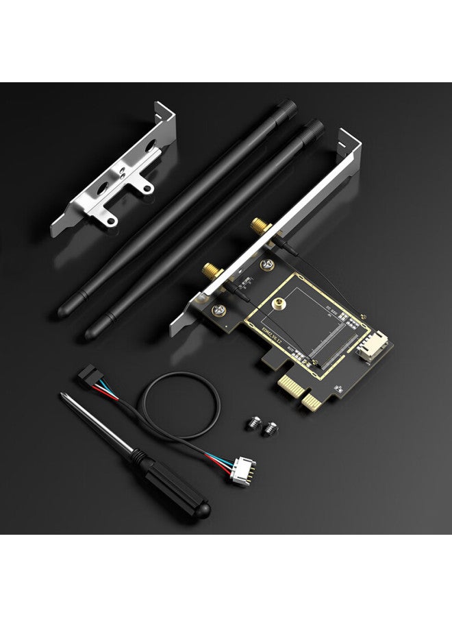 Edup Ngff M.2 To Pci-e Desktop Adapter Card/wireless Network Card, Intel 9260 Ax200 Bare Board, With Ac Antenna Ep-9625 - Image 5
