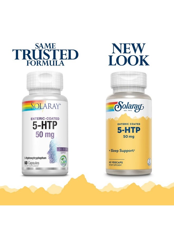 SOLARAY SOLARAY 5-HTP - 60 Enteric-Coated Capsules - 50 mg - Image 2