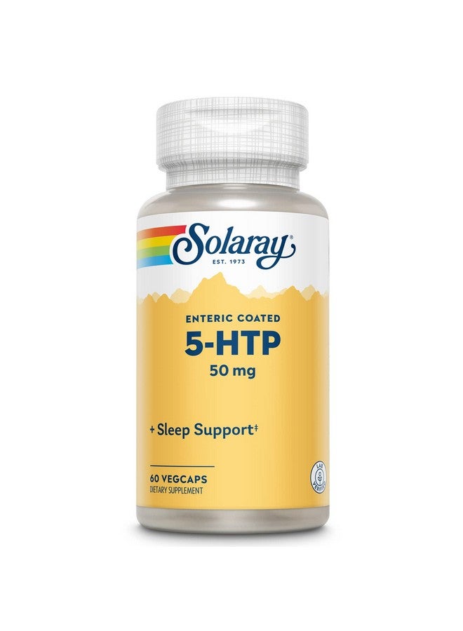 SOLARAY SOLARAY 5-HTP - 60 Enteric-Coated Capsules - 50 mg - Image 1