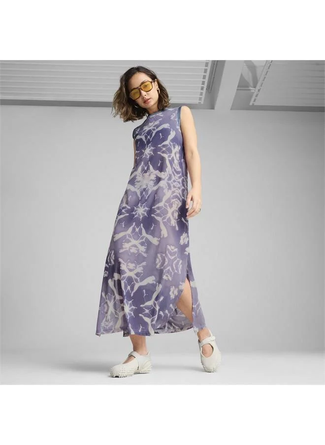 DARE TO Mesh Column Dress Women