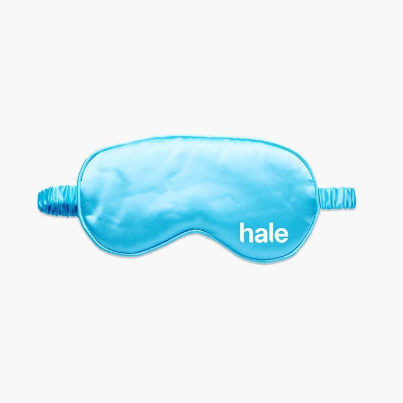 Hale | Sleep Eye Mask for Men Women, Light Blocking Design Night Blindfold, Soft Eye Shade Cover for Travel, Blue