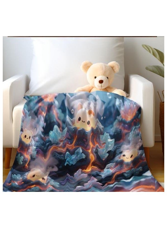 general Flannel thin blanket (warm and comfortable, suitable for sleep, gaming, dust removal and sandproof) 150cm*200cm - 259 - Image 5