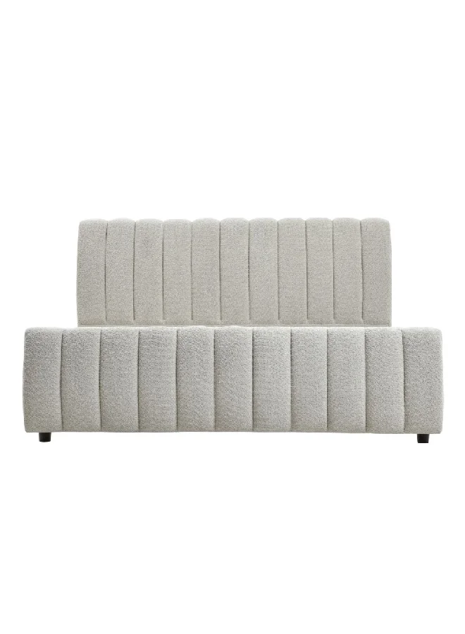 Micasa High-Quality and Durable Bed Light Grey 103.039 x 103.039 x 103.039 cm DS-B064-BED 2M*2M