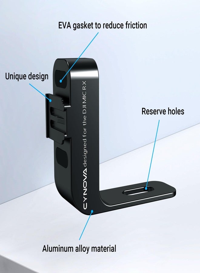 CYNOVA Mount For Insta360 X4 Accessories, Camera Insta 360 X4 Cold Shoe Compatible With Insta360 X4 / X3 For DJI Mic 2 Microphone Holder(With 3.5Mm Audio Cable) - Image 5