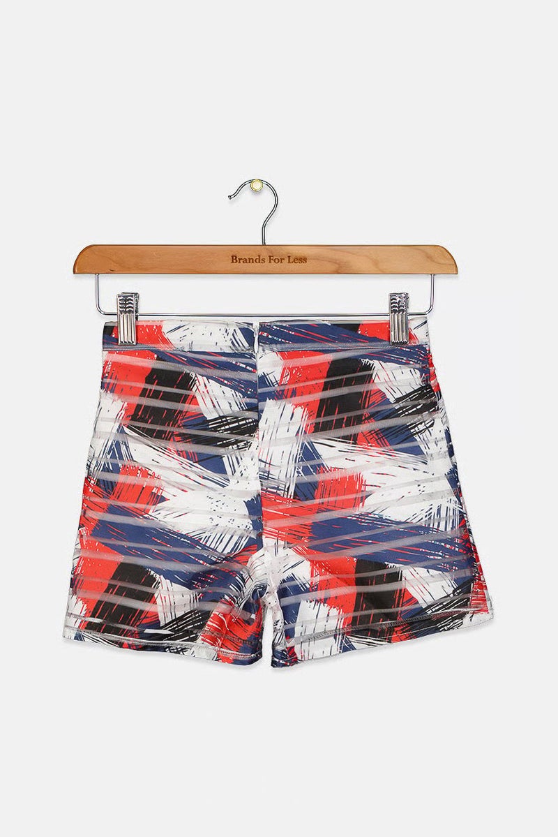 byblos Kid Girls Graphic Print Shorts, Multicolor - Image 3