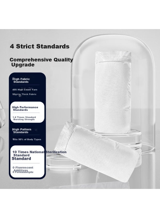 Free Go Freego Pure Cotton Boxer Briefs For Men, Disposable, Sterilized, No-wash, Travel, Business, Mixed Colors, 6 Pairs, XL - Image 2
