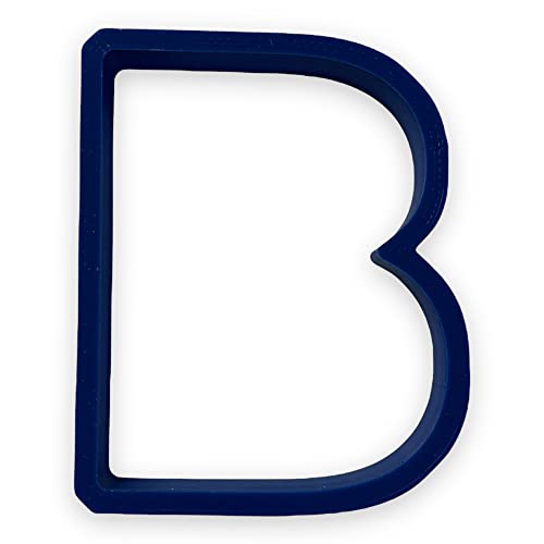 Bundle of Fun B Capital Block Letter Cookie Cutter with Easy to Push Design (4 inch) - Image 2