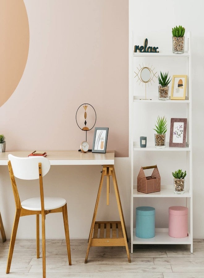 Briful Set of 4 Green Faux Succulent Plants in Clear Glass Pots, Small Fake Succulents, Mini Faux Plants, Indoor for Window Sill, Office Table, Desk Shelf, Bathroom Decor - Image 5