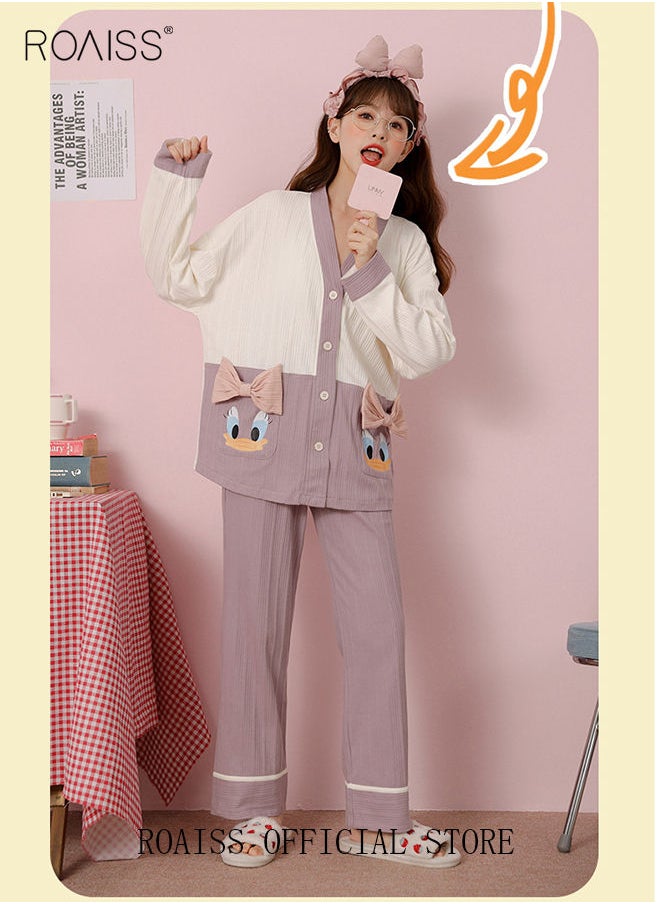 Couple Pajamas Set Long Sleeves Sleepwear for Men and Women Cute Plus Size Loungewear Spring and Autumn Home Clothes Gift for Boyfriend Girlfriend Husband Wife - pzsku/ZC59CFFFED622EFB4385AZ/45/_/1673002348/faf7522a-a62a-444a-a068-c023553f2932