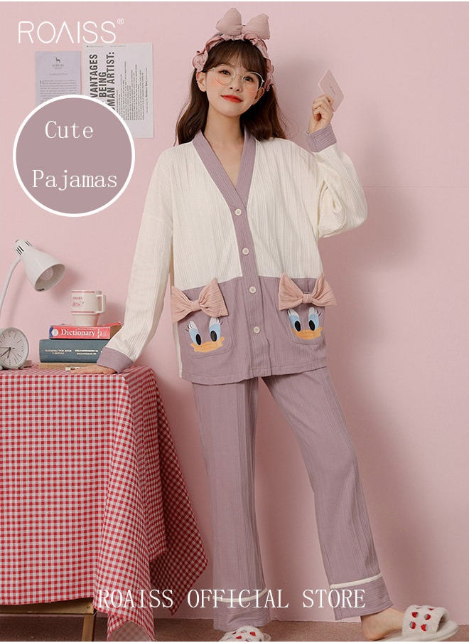 Couple Pajamas Set Long Sleeves Sleepwear for Men and Women Cute Plus Size Loungewear Spring and Autumn Home Clothes Gift for Boyfriend Girlfriend Husband Wife - pzsku/ZC59CFFFED622EFB4385AZ/45/_/1673072037/0a1c081c-a74a-42c1-9565-e4d892f0fe71