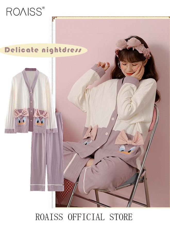 Couple Pajamas Set Long Sleeves Sleepwear for Men and Women Cute Plus Size Loungewear Spring and Autumn Home Clothes Gift for Boyfriend Girlfriend Husband Wife - pzsku/ZC59CFFFED622EFB4385AZ/45/_/1673072037/7e9d5e26-731b-4079-a4eb-c755239e30db