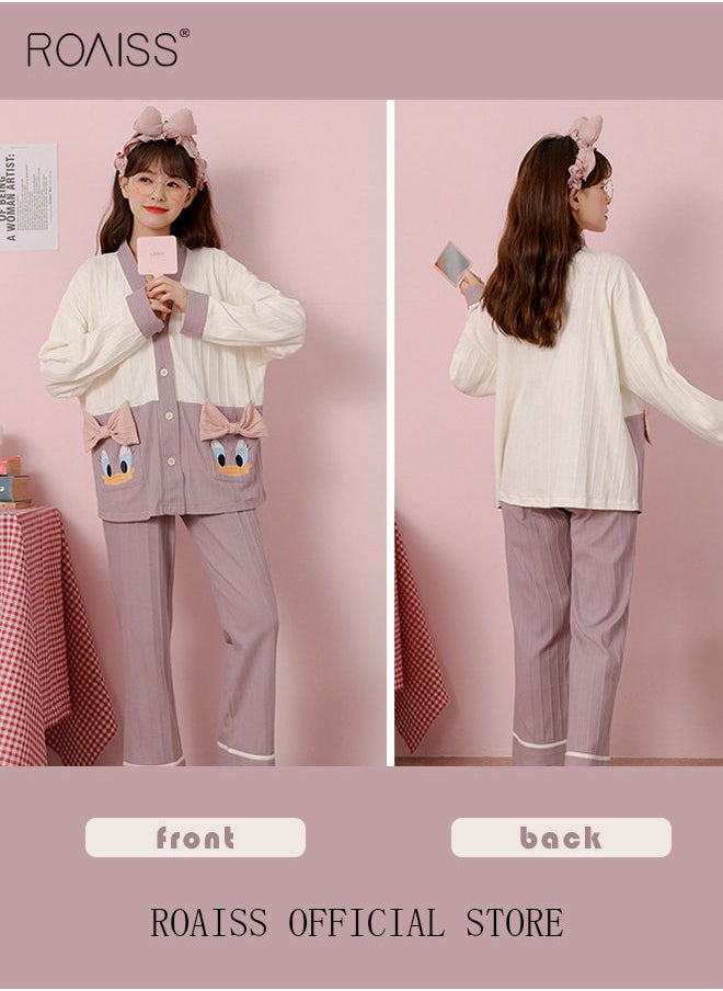 Couple Pajamas Set Long Sleeves Sleepwear for Men and Women Cute Plus Size Loungewear Spring and Autumn Home Clothes Gift for Boyfriend Girlfriend Husband Wife - pzsku/ZC59CFFFED622EFB4385AZ/45/_/1673072037/992c2cf6-b7c2-4652-952f-4a85326a6e60