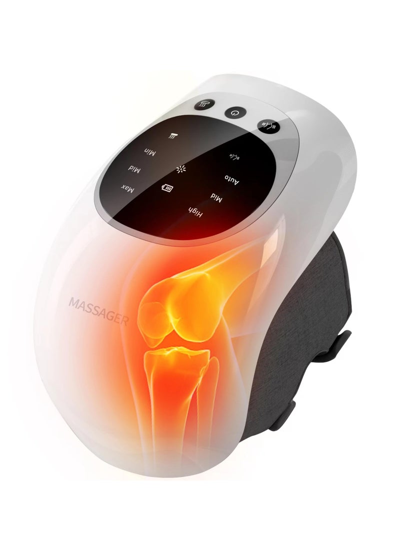 SYOSI Knee Massager with Infrared Heat and Vibration, 3 Heating Modes Electric Massager for Joint Pain Relief, Ideal Gift for Parents and Friends - Image 1