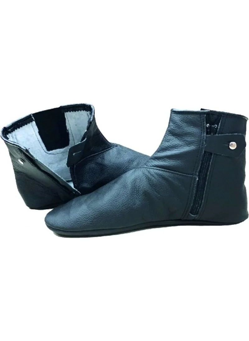 Berat Hac Boots. Winter Calfskin Boots. Fleece Zipper Boots. Single Elastic Boots. Size 44
