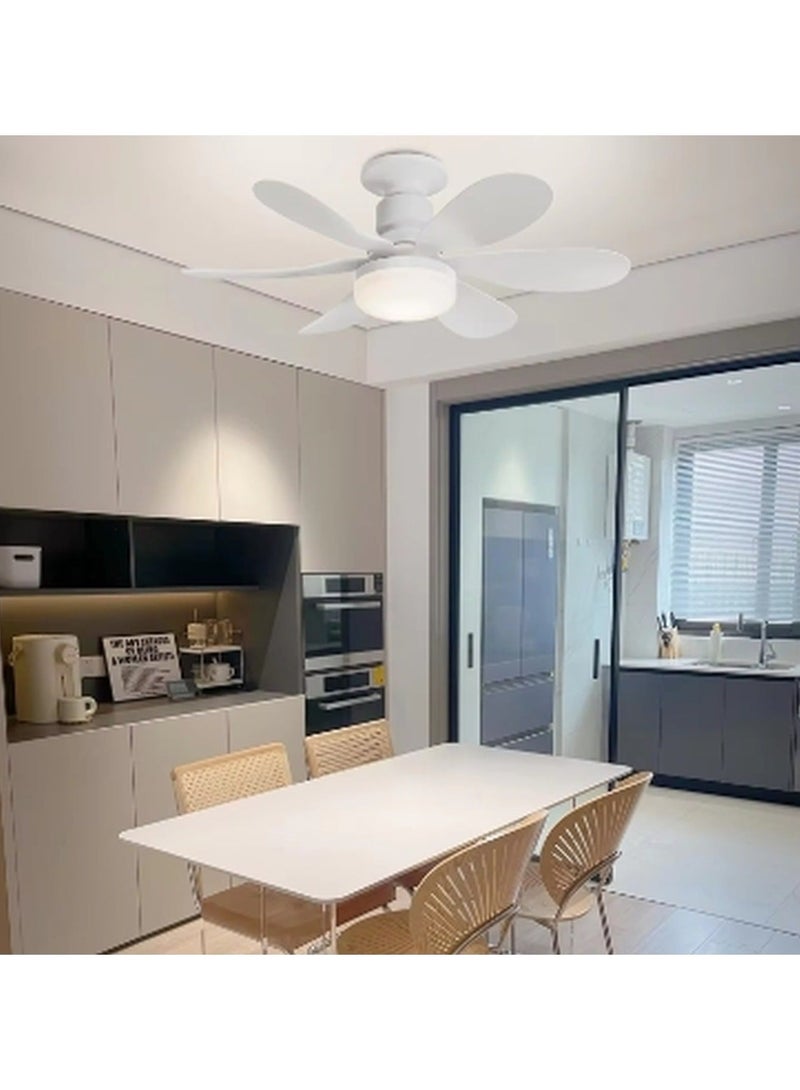 Kimaya 16.5 Inch Ceiling Fan Light E27 LED 30W with Remote Dimming Function, suitable for Garage Study Bedroom Kitchen and Home Use Socket Fan Light - Image 3