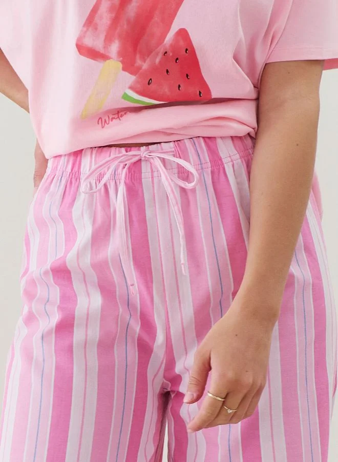 UNDIZ Straight striped trousers
