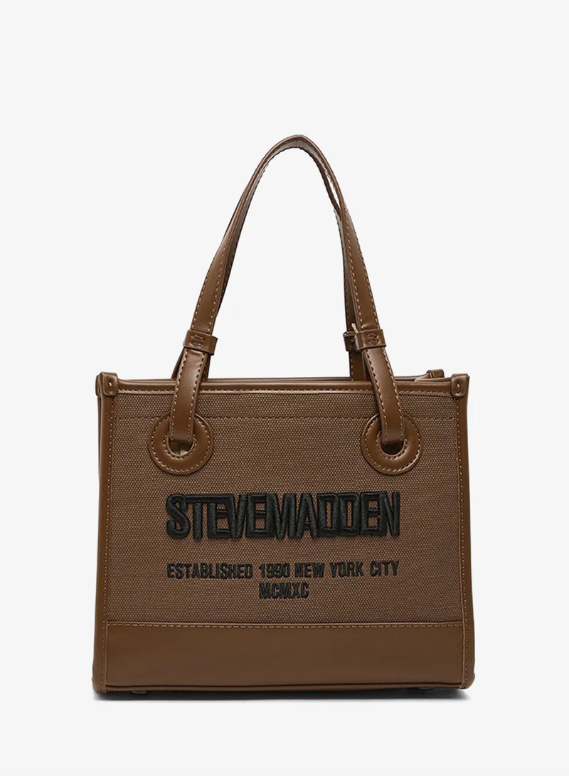 STEVE MADDEN Logo Embroidered Tote Bag