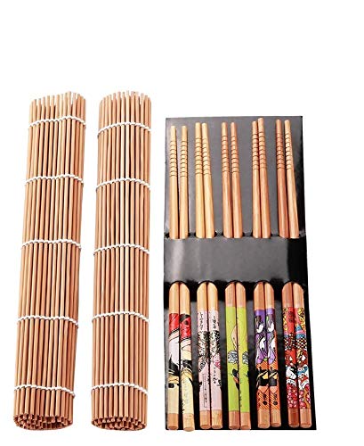Perfect Pricee Sushi 11Pcs/Set Bamboo Sushi Making Kit Family Office Party Homemade Sushi Gadget for Food Lovers - Image 1