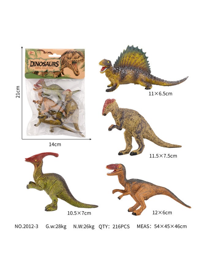 Simulation Dinosaur Solid Model Toys Jurassic Retro 5 Inch Tyrannosaurus Rex Children's Toys Direct Sales-Specifications:C 5 Inch Retro Solid 4 - Image 1