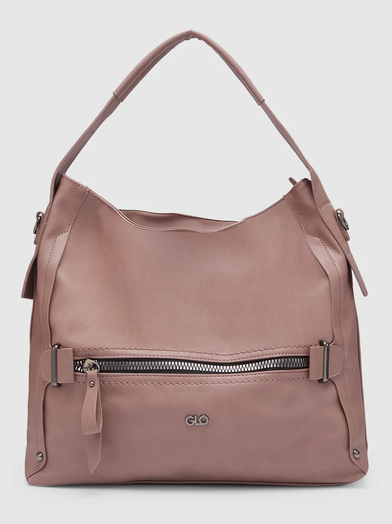 globus Globus Women Taupe Solid Hobo Bag