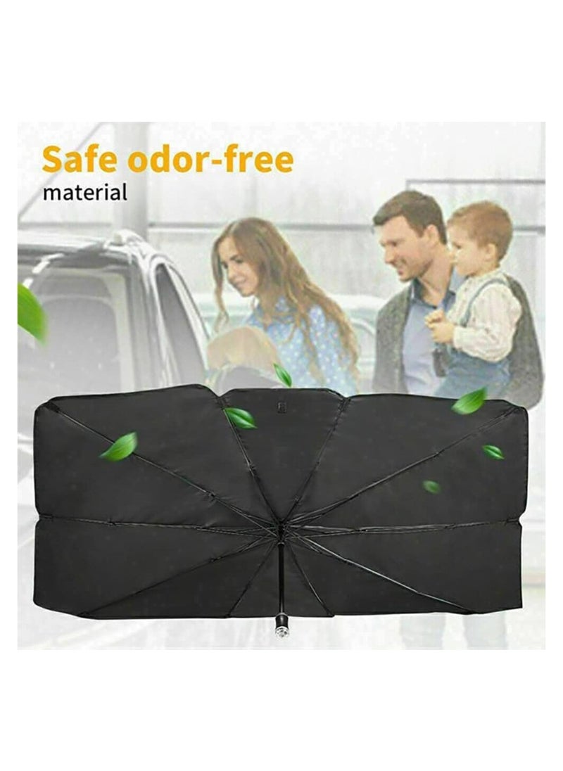 Premium Foldable Car Windshield Sunshade Umbrella | UV & Heat Protection for Cool Interior
