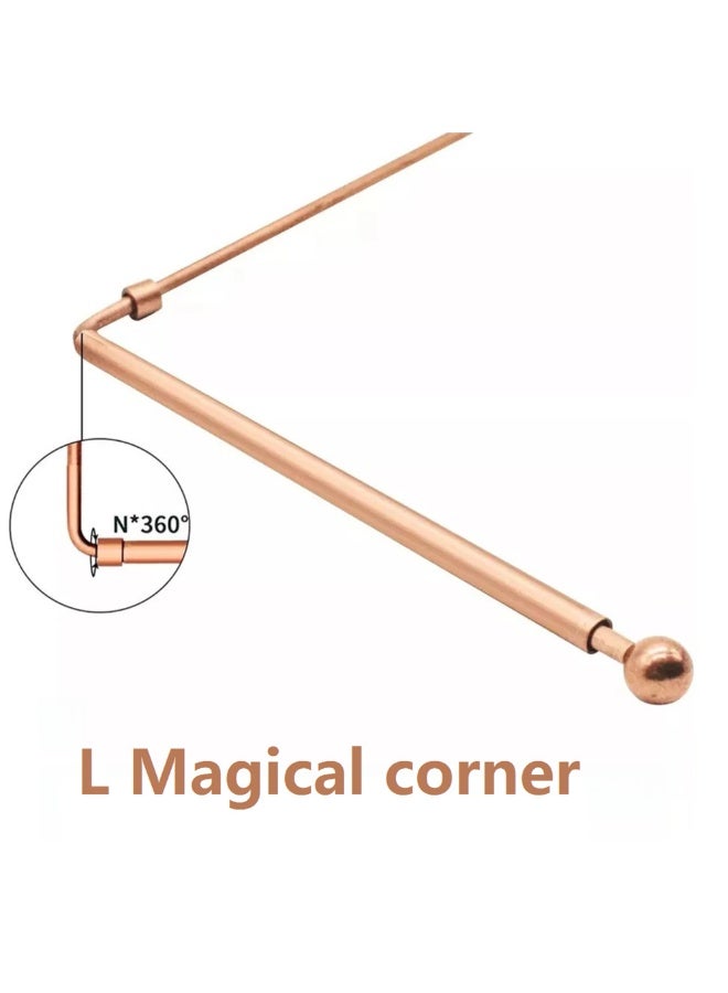 4pcs النحاس Dowsing العصا أميثيست Pendulum شعرت حقيبة كاملة مجموعة التنبؤ الروحي للتأمل الطاقة الشفاء والتوازن الشاكرا - Image 3