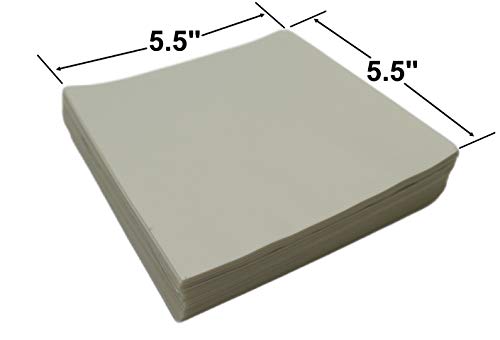 Kitchen Geeks Hamburger Patty Paper - 1000 Wax Paper 5.5 x 5.5 Inch Square Sheets For Burger Press Maker Patties, Baking, Candy - Image 3