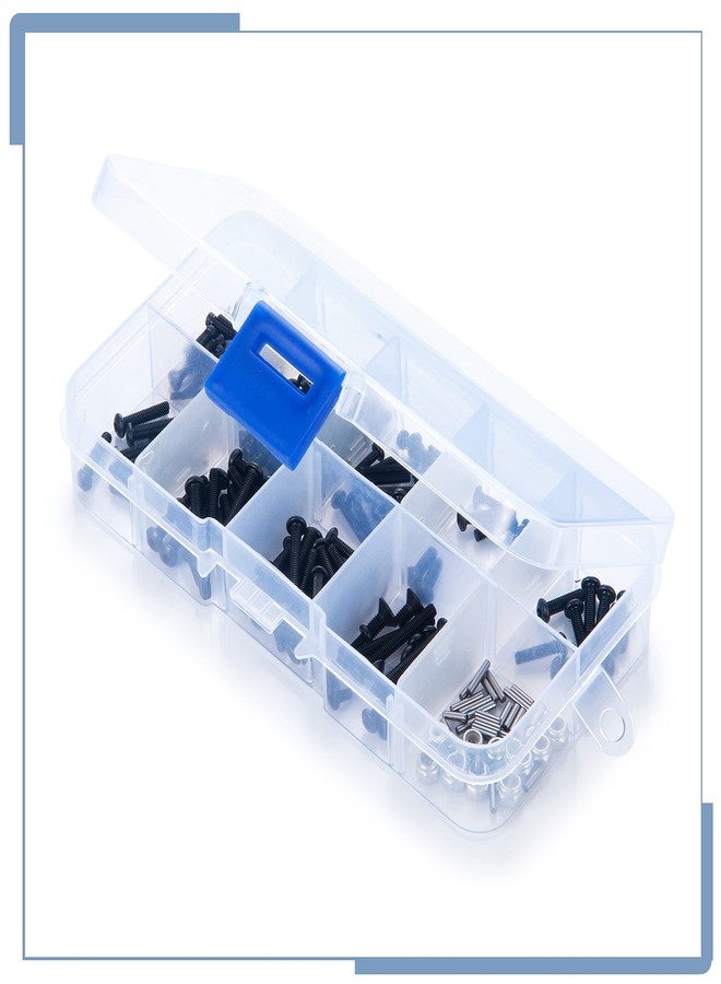 Zolikar 206Pcs RC Screws Kit Pins M2.5 Nuts Screw Assortment Set for TRX4M Upgrades 1/18 Scale RC Crawler Car Accessories - Image 5