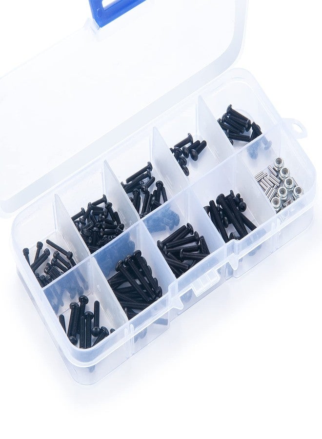 Zolikar 206Pcs RC Screws Kit Pins M2.5 Nuts Screw Assortment Set for TRX4M Upgrades 1/18 Scale RC Crawler Car Accessories - Image 1