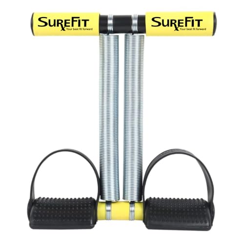 SUREFIT Double Spring Tummy Trimmer for Home Workout, Heavy Duty Ab Exerciser with Foot Pedals, Full Body Fat Burner & Core Strength Trainer for Men & Women - Image 4