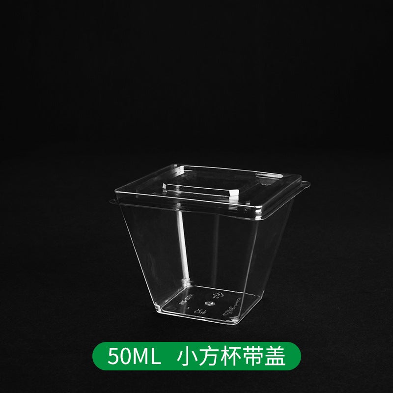 Golden Wuyuan Disposable Hard Plastic Sour Bottle Pudding Cup Mousse Cup Jelly Cup Milk Bottle With Lid - Image 1