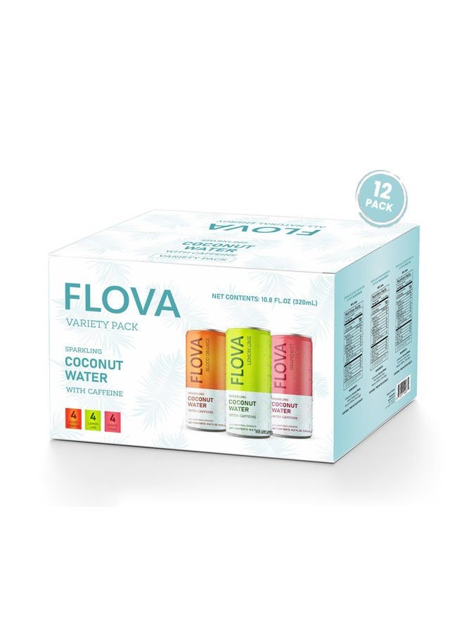 Flova Energy Drink - 142 mg Caffeine, All Natural, Packed with Electrolytes and Antioxidants from Coconut Water, Assorted Pack of 12 Cans - Image 5