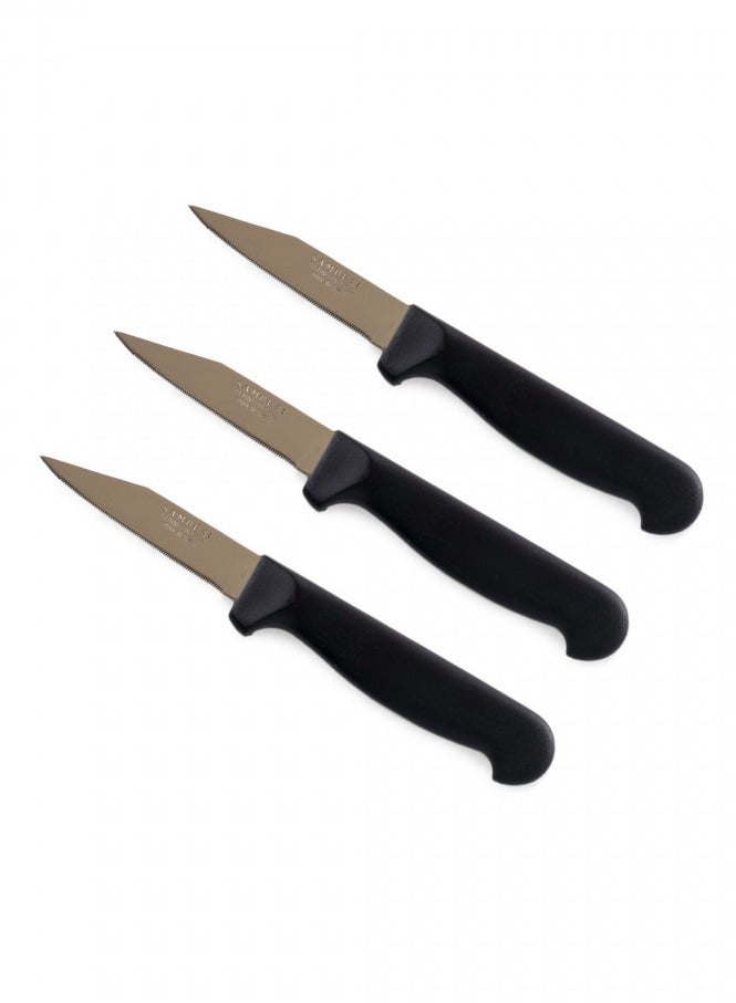 Hic Stainless Steel Slicing Knife Set 3 Piece Size 3 Inch  - Image 1