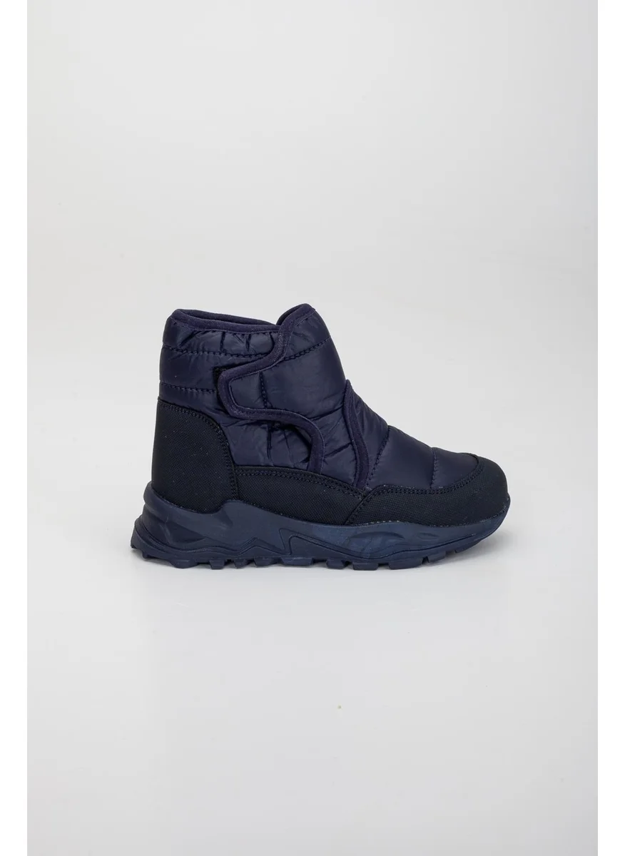 Dilimler Ayakkabı ŞirinGenç Orthopedic Velcro Parachute Navy Blue Boy Boots