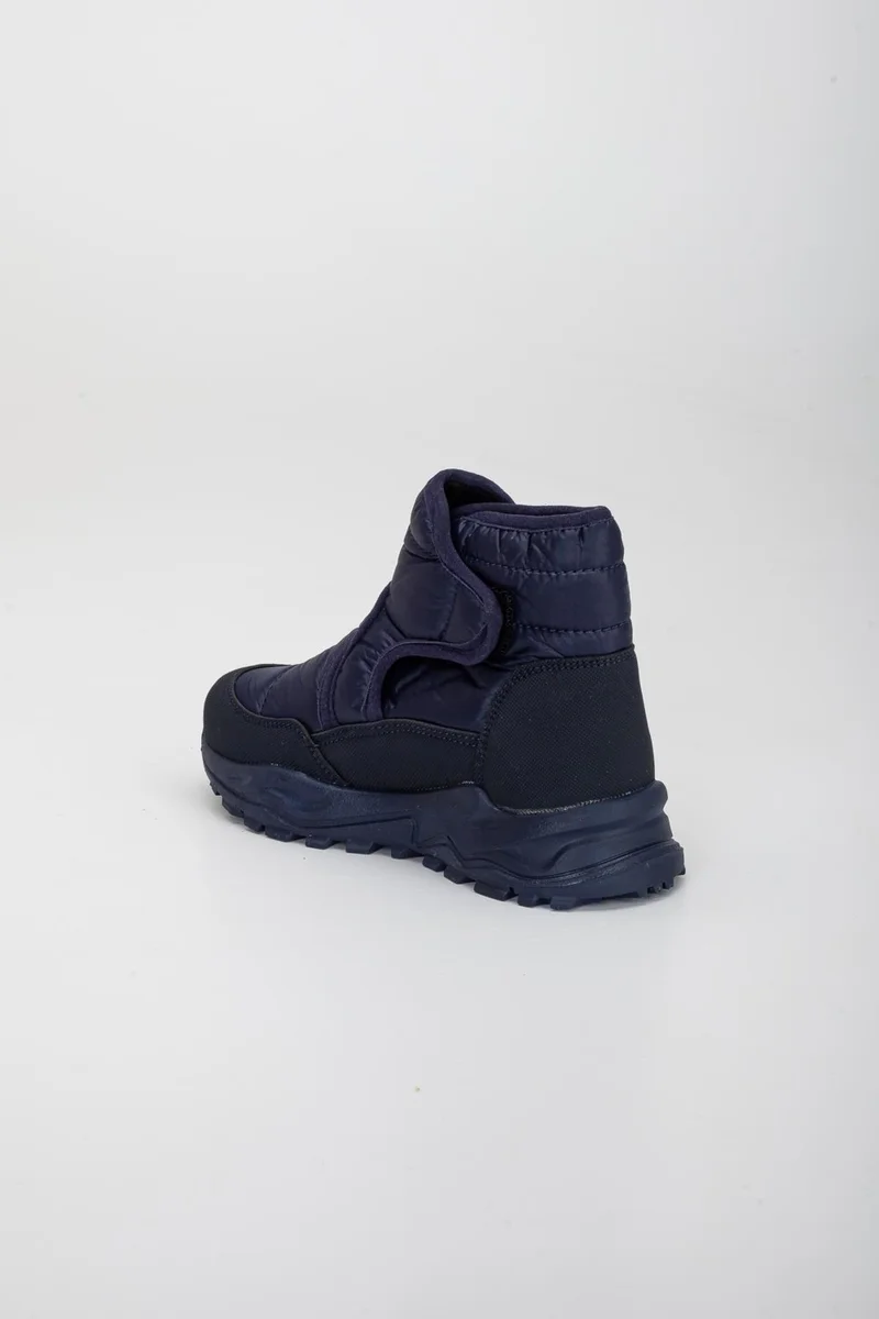 Dilimler Ayakkabı ŞirinGenç Orthopedic Velcro Parachute Navy Blue Boy Boots