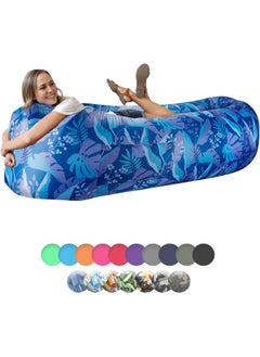 Meetion Inflatable Lounger Air Sofa Hammock-Portable,Water Proof& Anti-Air Leaking Design-Ideal Couch for Backyard Beach Traveling Camping Picnics & Music Festivals  - Image 1