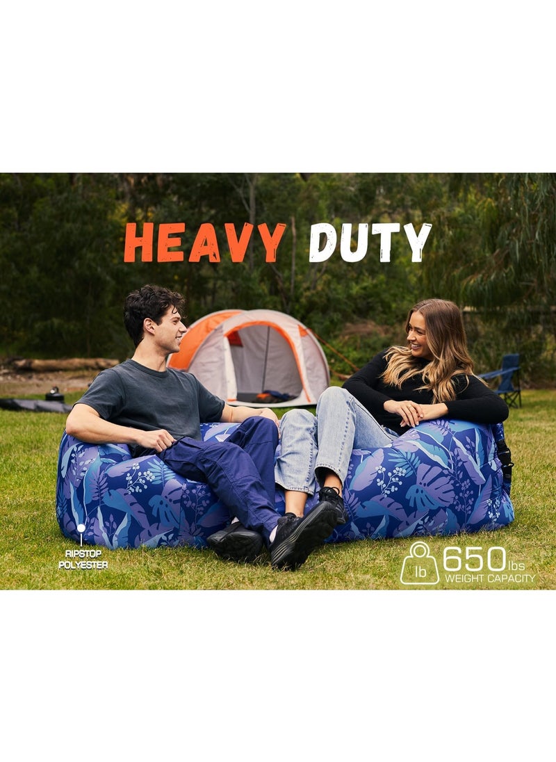 Meetion Inflatable Lounger Air Sofa Hammock-Portable,Water Proof& Anti-Air Leaking Design-Ideal Couch for Backyard Beach Traveling Camping Picnics & Music Festivals  - Image 4