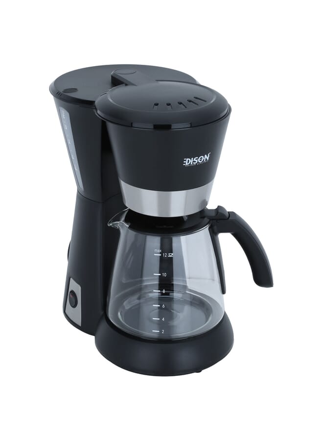 اديسون محضرة قهوة بالتنقيط أسود 1.5 لتر 1000 واط