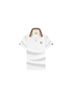 POLO Summer New Casual Loose Embroidered Short Sleeve Men's Polo Shirt  - Image 1
