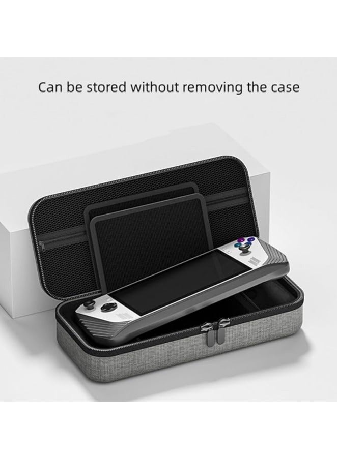 Green Tiger EVA Carrying Case Compatible with Steam Deck - Waterproof Handheld Game Console Bag Anti-Drop Shockproof Replacement With Inner Partition (Grey) - Image 4