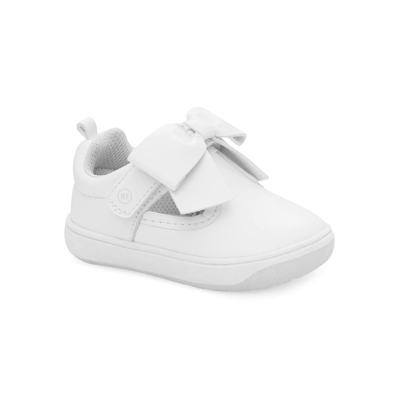 Stride Rite 360 Unisex Baby Kamila Sneaker, White, 3 Infant US - Image 1
