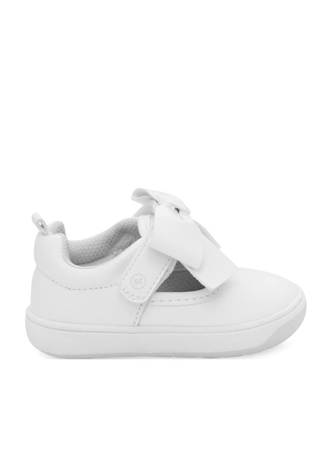 Stride Rite 360 Unisex Baby Kamila Sneaker, White, 3 Infant US - Image 1