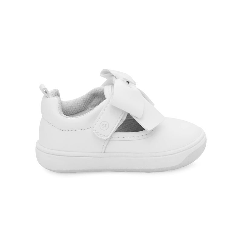 Stride Rite 360 Unisex Baby Kamila Sneaker, White, 3 Infant US - Image 5
