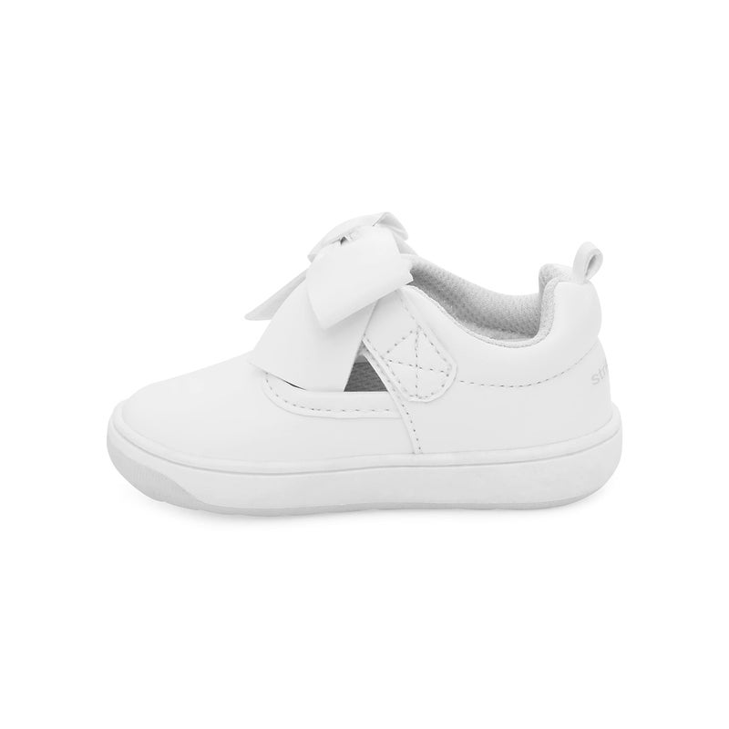 Stride Rite 360 Unisex Baby Kamila Sneaker, White, 3 Infant US - Image 4